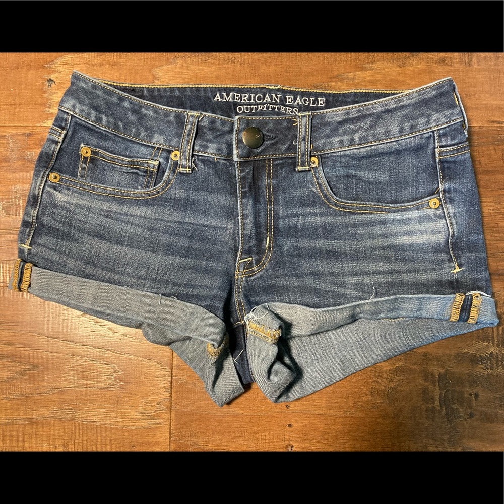 American Eagle DenimX Shortie Jean Shorts Size 6